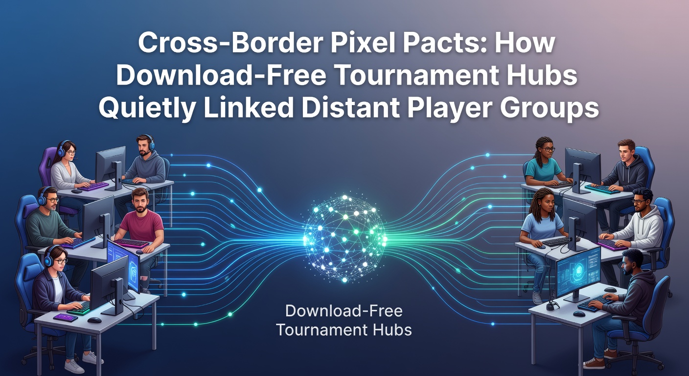 Global network of browser-based game portals connecting players across continents through multiplayer tournaments