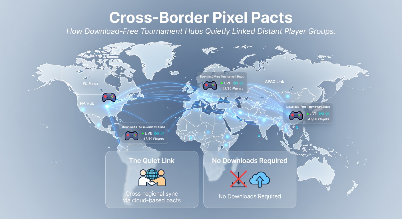 Players from varied regions competing in a web-based tournament lobby interface