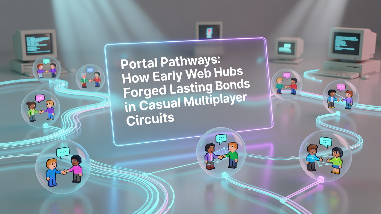 Early web portal interface showing multiplayer game lobbies and chat rooms from the late 1990s