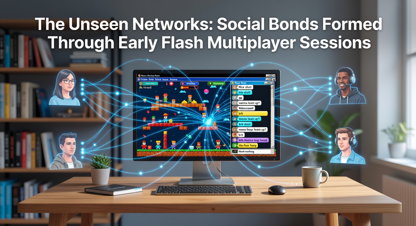 Group of friends reuniting online through emulated Flash multiplayer environments years later